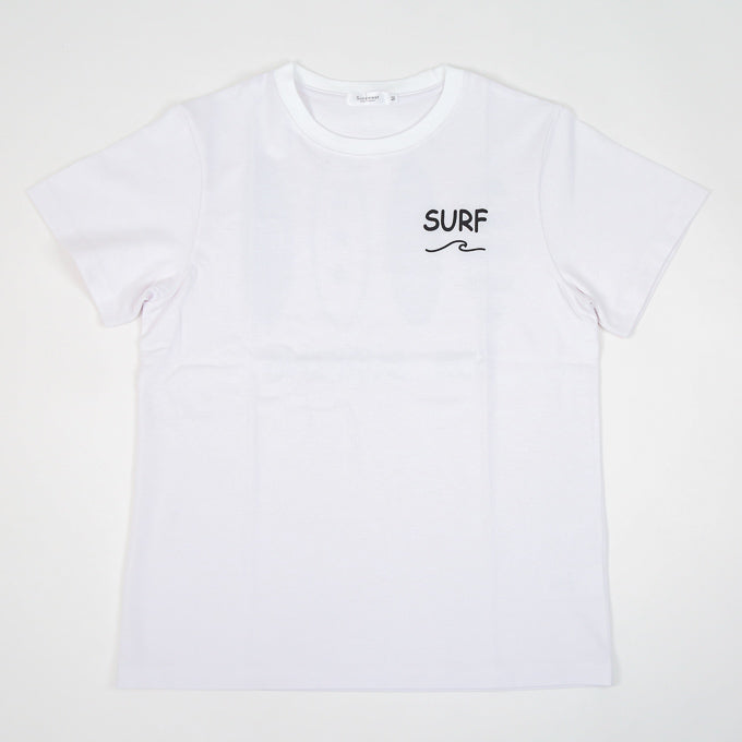 【ペアルック】サーフ4連デザインプリントTシャツ