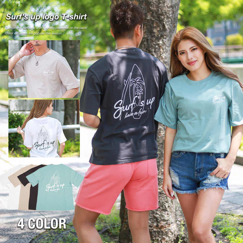【ペアルック】Surf's upロゴTシャツ