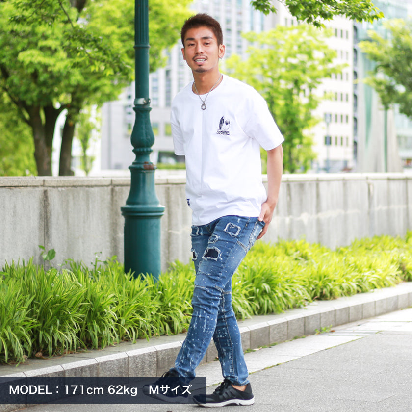 バックサーフボードロゴTシャツ