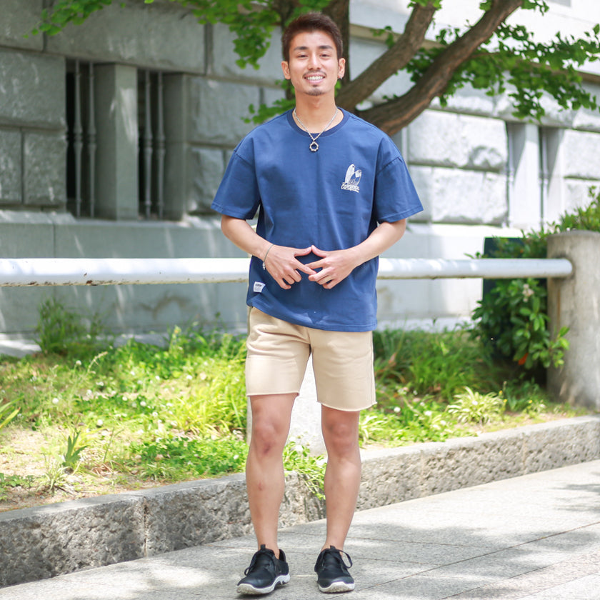 バックサーフボードロゴTシャツ