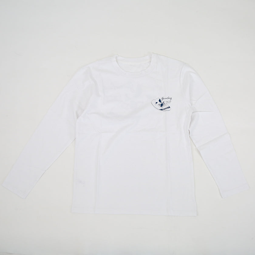 【ペアルック】フレンチブルドッグデザイン長袖Tシャツ