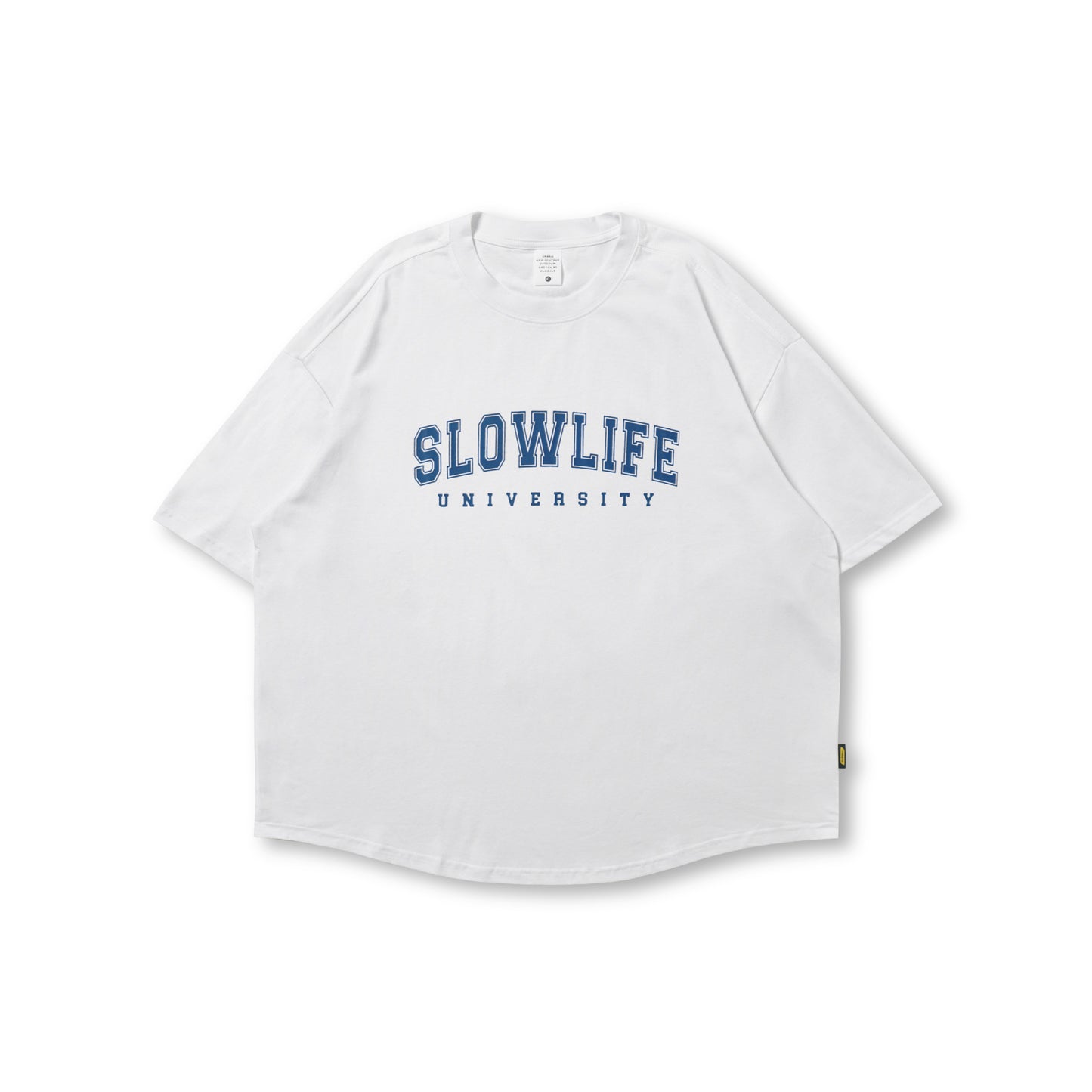 【ペアルック】SLOWLIFEロゴ半袖Tシャツ