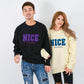 【ペアルック】NICEロゴニット