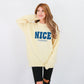 【ペアルック】NICEロゴニット