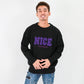 【ペアルック】NICEロゴニット