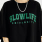 【ペアルック】SLOWLIFEロゴ半袖Tシャツ