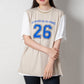 【ペアルック】フェイクレイヤードデザイン半袖Tシャツ