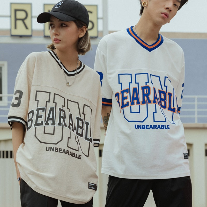 【ペアルック】UNBEARABLEロゴ半袖Tシャツ